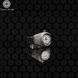 Montre de luxe Charm Jewells en acier inoxydable 30 mm avec accents de diamants, mouvement mécanique, résistance à l'eau 10 bars, date automatique, unisexe - Product Image 3
