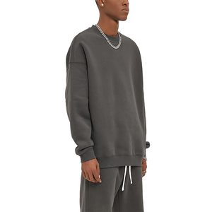 Sweat-shirt personnalisé pour hommes et femmes, effet délavé, coupe ample, col rond, style streetwear, fournisseur OEM ODM - Product Image 4