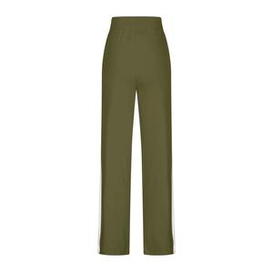 Pantalon de survêtement molletonné pour femme, taille haute, coupe droite, avec cordon de serrage, écologique, double face - Product Image 5