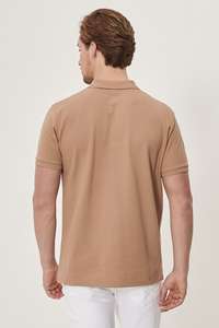 เสื้อโปโลคุณภาพสูงแบบกำหนดเองสำหรับผู้ชาย คอริบบิ้น ปักโลโก้ เสื้อกอล์ฟเรียบๆ เสื้อโปโลเปล่าสำหรับผู้ชาย - Product Image 6