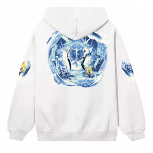 Vente directe d'usine, sweats à capuche avec impression en relief, nouvelle arrivée, vêtements d'extérieur, sweats à capuche en coton mélangé avec impression en relief - Product Image 6