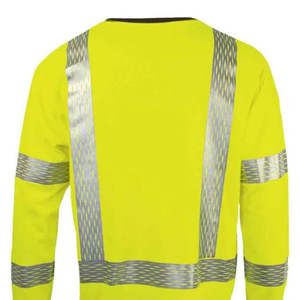 Camisetas de Trabajo de Manga Larga de Alta Calidad, Gran Venta, MOQ Bajo, Moda Mangoes, ANSI Clase 1, Tela de Poliéster Sintético Impermeable - Product Image 3