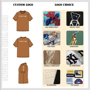 เสื้อยืดคอกลมโอเวอร์ไซส์ทรงหลวม ผ้าคอตตอน 100% คุณภาพสูง หนัก 300 กรัม พิมพ์ลายสกรีนตามสั่ง สำหรับผู้ชาย - Product Image 2
