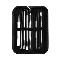 Kit d'élimination de l'acné Ariston International, outils d'extraction des points noirs, des boutons et des comédons, ensemble de beauté avec logo personnalisé