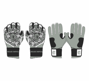 Gants de frappe de baseball Shai Impex en cuir Cabretta de qualité supérieure, ambidextres, fermeture auto-agrippante, motif logo couronne, durables - Product Image 5