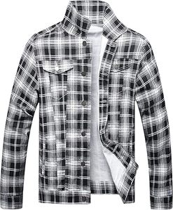 Wholesale Custom Logo Front 100% Cotton Casual Men's Winter Jeans Jacket 280g Breathable Eco-Friendly Quick Dry Outdoor Use - Product Image 1