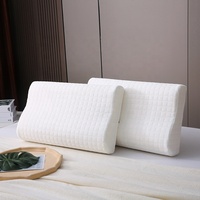 Oreiller en mousse orthopédique personnalisable OEM Mousse à mémoire de forme ergonomique pour lit de couchage Tissu en polyester pour chambre à coucher Vente en gros