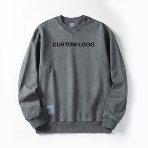 Sweat-shirts à capuche pour hommes, surdimensionnés, unis, teints, prix bas, avec logo personnalisé, en coton/polaire - Product Image 6