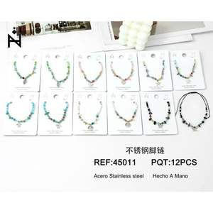 Tobillera con Cuentas de Turquesa, Colección de Tobilleras de Moda - Product Image 1