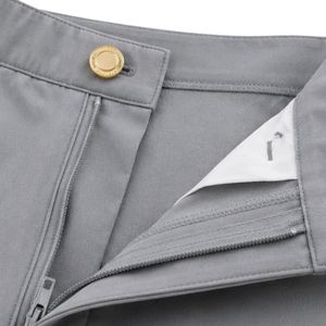 Ensemble polo et short pour homme blanc et gris clair, poche contrastante, tenue décontractée d'été en deux pièces, logo personnalisé, vêtements de sport haut de gamme - Product Image 4