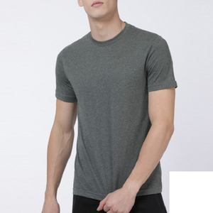 T-shirt pour homme à col rond, manches courtes, coupe classique, 100% coton, avec logo personnalisé imprimé sur le devant, séchage rapide et respirant - Product Image 5