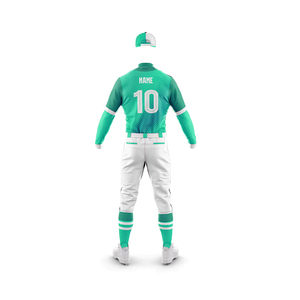 Uniforme de baseball pour hommes, imprimé en couleur personnalisée, 100% polyester, respirant, anti-humidité, sur mesure, service OEM, neuf - Product Image 3