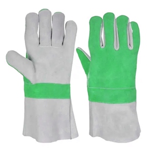 Gants de soudage en cuir de vachette pleine fleur certifiés CE CAT II avec doublure polaire intégrale, manchette de sécurité, résistants à la chaleur et robustes - Product Image 3