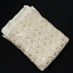 Luxury Heavyweight Embroidered <b>Sequin</b> Fabric Wave Design Mesh Lace <b>Material</b> for Evening Gown Wedding Dress Couture Apparel - Product Image 2