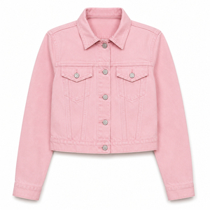 Custom Brand Washable Slim Fit Women Designer Jackets Wholesale <b>Turn</b>-down Collar, Woman Jacket Women Denim Jackets - Product Image 3