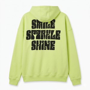 Sweat-shirt à capuche unisexe vert lime oversize en molleton décontracté avec poche, coupe classique, vente en gros - Product Image 2