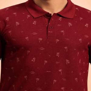 เสื้อโปโลชาย พิมพ์ลายโลโก้ทั่วตัว แขนสั้น สวมใส่สบาย เหมาะสำหรับกอล์ฟ ราคาถูก ดีไซน์ใหม่ คุณภาพสูง พิมพ์ลายแบบซับลิเมชั่น - Product Image 4