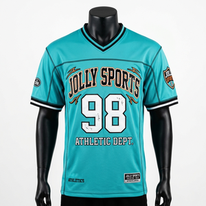 Maillot de football pour homme en polyester mesh 180 GSM, olive noir, logo imprimé par sublimation, t-shirt 100 % coton, coupe ample, imprimé. - Product Image 2