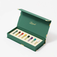 Boîtes cadeaux de luxe en carton gaufré recyclable Gymic avec éponge, matériaux recyclés pour parfum pour homme, poudre libre, crème pour les yeux, vernis à ongles