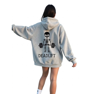 Sweat-shirts à capuche courts tendance pour femmes, avec logo personnalisé et ourlet brut - Product Image 1