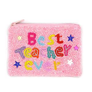 SMILE Porte-monnaie perlé fait main, Portefeuille perlé pour adolescents, Porte-monnaie perlé coloré, Sac à main tendance avec - Product Image 3