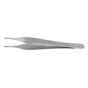 Adson-Brown Tissue Forceps 4-3/4 Inch <b>9</b>×<b>9</b> Teeth Side Grasping Stainless Steel Surgical Tissue Forceps Medical Instrument - Product Image 1