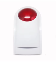 Sirène stroboscopique sans fil AG-security 120 dB pour extérieur, étanche, avec batterie de secours et lumière clignotante pour système de sécurité domestique