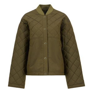Blouson bomber matelassé imprimé à fermeture éclair de haute qualité pour femme, collection hiver, personnalisable, respirant, imperméable, écologique - Product Image 4