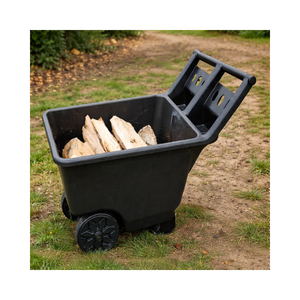 4.5 CUFT Heavy Duty Garden Trolley <b>Cart</b> With Balanced 2-Wheel Design Utility Wagon For Lawn Yard And Outdoor Transport ODGGAR017 - Product Image 1
