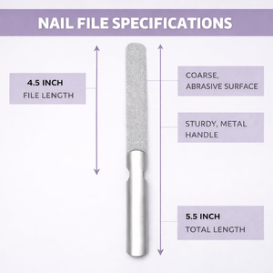 High Quality OEM ODM <b>Nail</b> <b>Files</b> Surgical Grade Stainless Steel <b>Nail</b> <b>Files</b> Manicure Beauty Salon Use <b>Nail</b> <b>Files</b> 4.5" <b>Nail</b> <b>Files</b> - Product Image 2