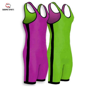 Traje de Lucha Libre Profesional para Hombre, Singlet de Poliéster y Spandex para Competencia, Singlets Juveniles de Lucha Libre con Logotipo Personalizado - Product Image 1