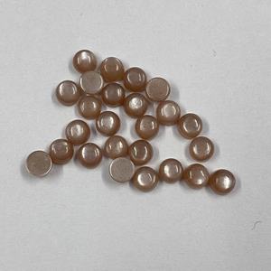 Cabujón con forma de cúpula redonda de piedra lunar marrón Natural de 5mm listo para comprar piedras preciosas del fabricante a precio de fábrica al por mayor - Product Image 2