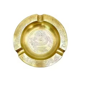 Cendrier décoratif en métal élégant, porte-cendres résistant au vent pour l'intérieur et l'extérieur, idéal pour la maison - Product Image 4