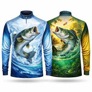 Camiseta de Pesca Personalizada, Sublimada, Manga Larga, Protección UV, Secado Rápido, Transpirable, Antibacteriana, 100% Deportiva - Product Image 2