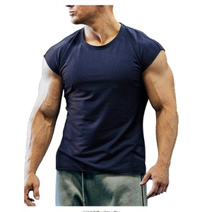 Camiseta de Natación de Manga Larga Azul para Hombre, Secado Rápido, UPF50+, Antibacteriana, Ecológica, Teñida en Color Liso, Spandex/Poliéster para Adultos - Product Image 4