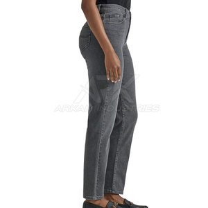 Custom Logo Quick Drying Women <b>Jeans</b> Pants Casual Wear Women <b>Jeans</b> Pant High Quality Women Pant - Product Image 2