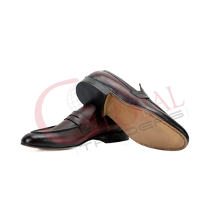 Handmade <b>Flat</b> Shoes for Men Driving Shoes for Men Casual Loafer Leather Shoes for Men - Product Image 3