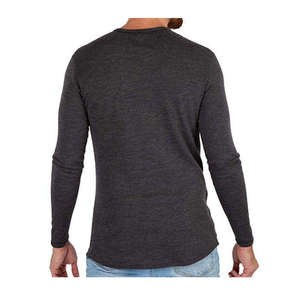 Camiseta de Manga Larga para Hombre, Modelo 2026, la Más Vendida, de Algodón Puro, Tela Ligera, Corte Casual - Product Image 3