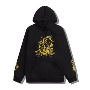 Sudadera con Capucha Casual para Hombre, Estilo Hip Hop, Tejido de Algodón Suave, Tinte Liso, Invierno, Personalizable, Superventas - Product Image 1