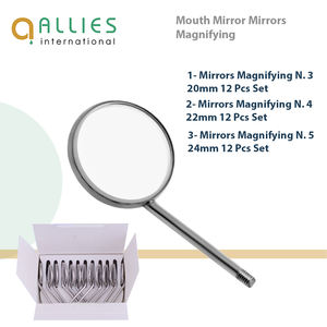 Miroir buccal manuel de haute qualité avec couleur et logo personnalisés, poignée ergonomique écologique - Product Image 3