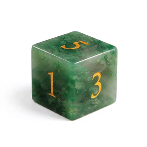 High quality stone dice <b>crystal</b> Green Jade Nephrite natural <b>crystal</b> reiki healing gemstones Engraved custom dice <b>set</b> Vikings - Product Image 4