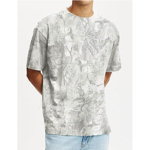 เสื้อยืดทรงบ็อกซี่ผู้ชายขายส่ง ทรงโอเวอร์ไซส์ ผ้าฝ้ายแท้ 100% เนื้อนุ่ม แห้งเร็ว ระบายอากาศดี สีสันตามสั่ง - Product Image 1
