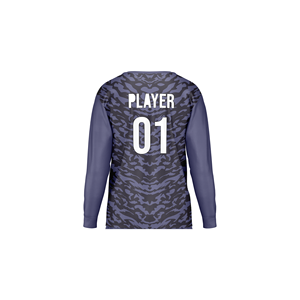 เสื้อผู้รักษาประตูฟุตบอลลายพรางสมมาตร ปรับแต่งชื่อทีม หมายเลข โลโก้ได้ ระบายอากาศได้ดี เสื้อ GK แบบซับลิเมชั่น - Product Image 5