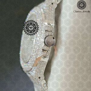 Montre de luxe Charm Jewels en acier inoxydable, cadran rond de 38 mm, cristal saphir, mouvement à quartz, design tendance pour femmes - Product Image 2