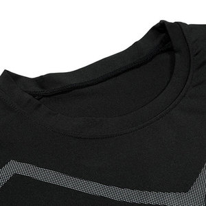 เสื้อยืดรัดรูปคอกลมสำหรับผู้ชายเสื้อออกกำลังกาย - Product Image 2
