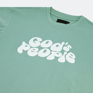 T-shirt vierge 100 % coton à col rond pour homme, personnalisable avec impression en relief, grammage lourd, vente en gros - Product Image 5