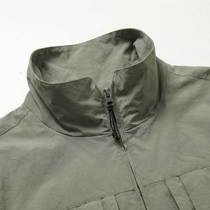 Veste bomber tactique Olive Field |   Veste utilitaire de qualité professionnelle avec grandes poches à rabat |   Fabricant OEM de produits de survie et d'outdoor - Product Image 3