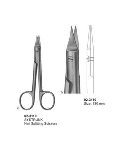 Tijeras para Separar Uñas Systrunk de 130 mm, Acero Inoxidable, Tijeras para Cirugía Podológica, Instrumento Médico Reutilizable - Product Image 1