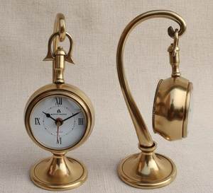 Stylish Metal Desk <b>Clock</b> For Work From Home Office Setup With Modern Finish And Silent Operation - Product Image 1