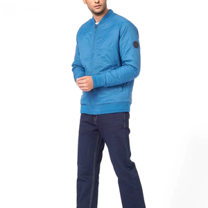 2026 Wholesale High Street <b>Stand</b> Collar Bomber Jacket Windproof Coat with Zipper Pockets Light <b>Weight</b> Bomber Jackets - Product Image 2